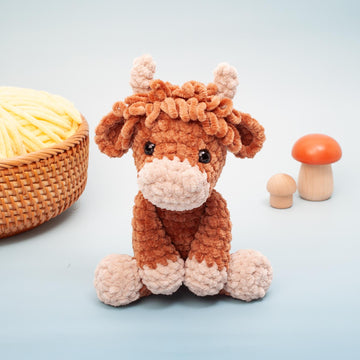 Highland Cow Amigurumi Crochet Pattern
