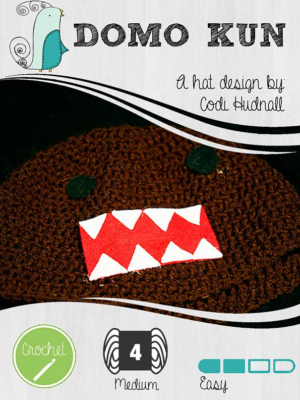 Crochet Domo Kun Beanie Hat Pattern