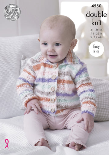 Cardigan, Gilet & Sweaters in King Cole DK - 4550 - Downloadable PDF