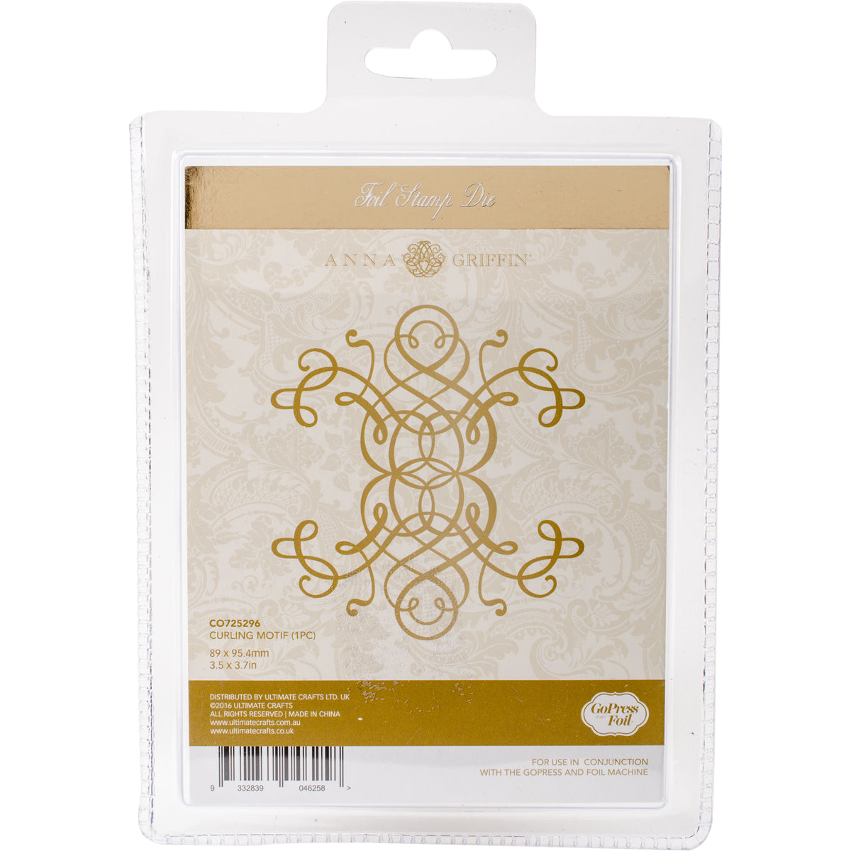 Artdeco Creations Couture Creations Anna Griffin Hotfoil Stamp - Curling Motif