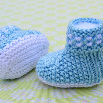 Boot Style Twinkle-Twinkle Baby Booties