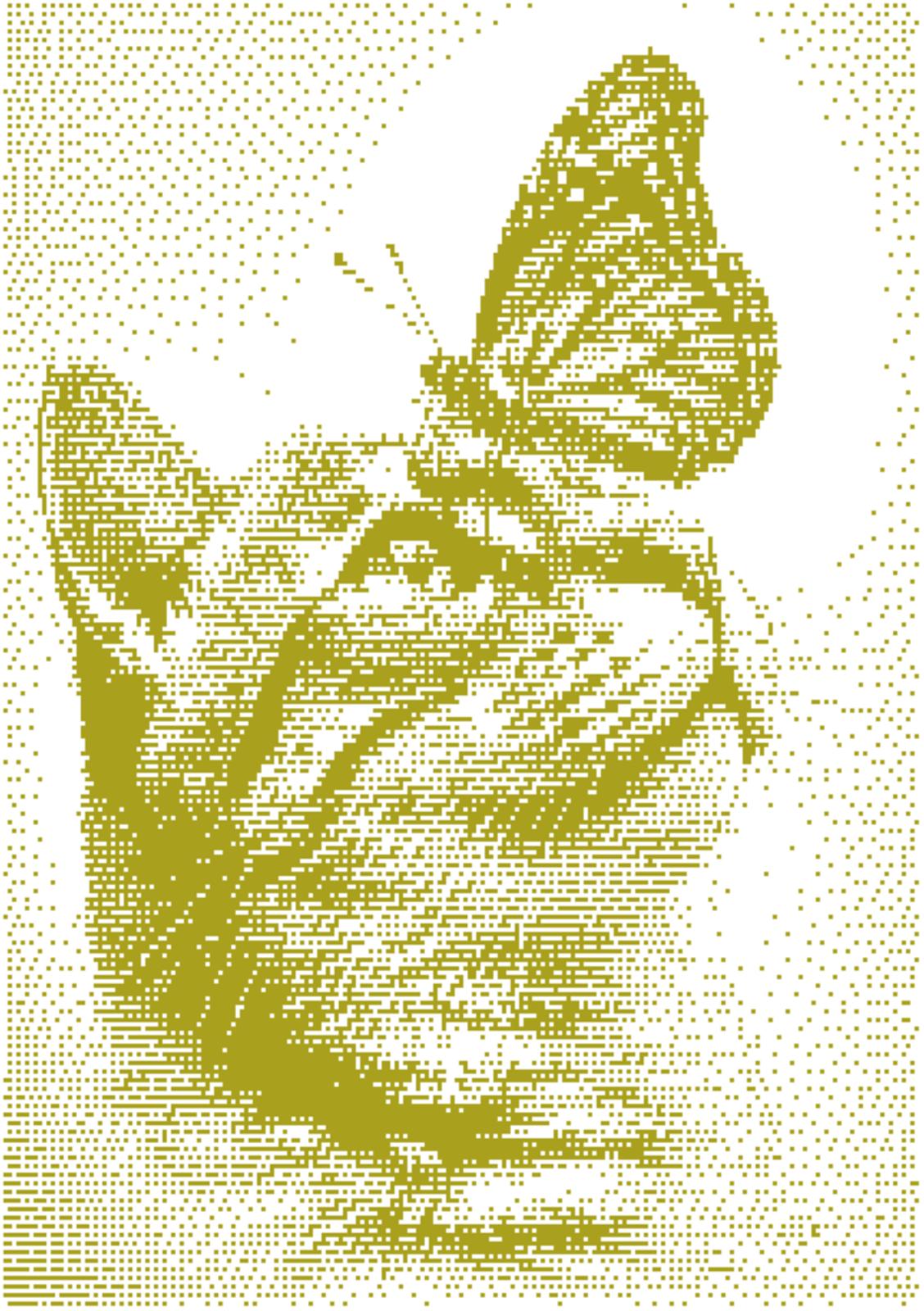 Overlay Mosaic "KITTY AND BUTTERFLY (smaller)"