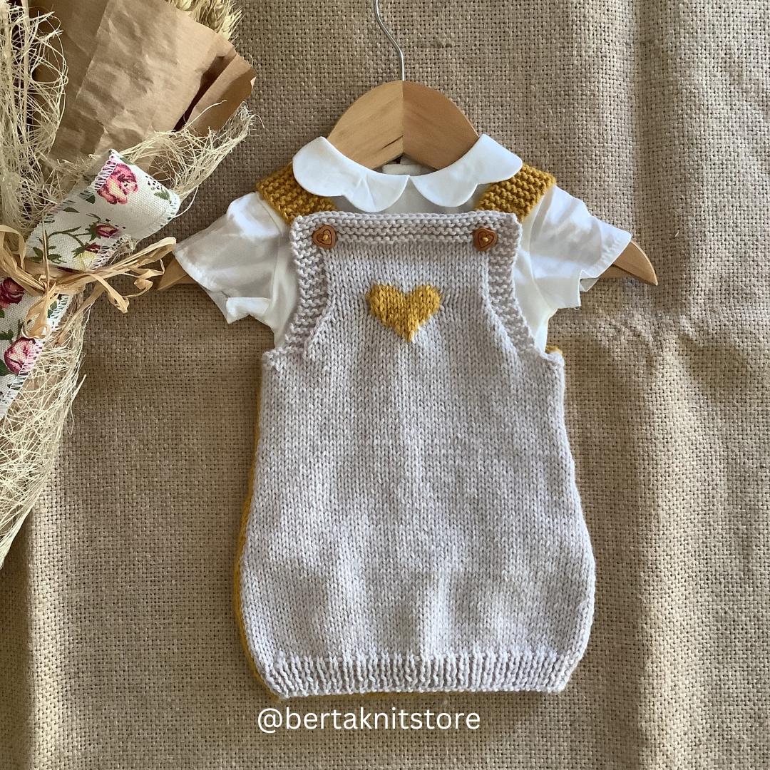 Little Heart Dress Knitting Pattern