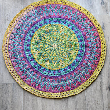 Ocean Time Mandala Rug