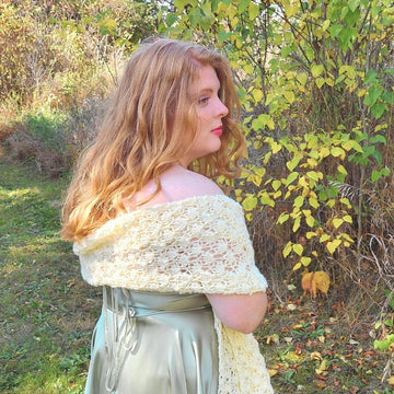 Shell Stitch Wedding Shawl