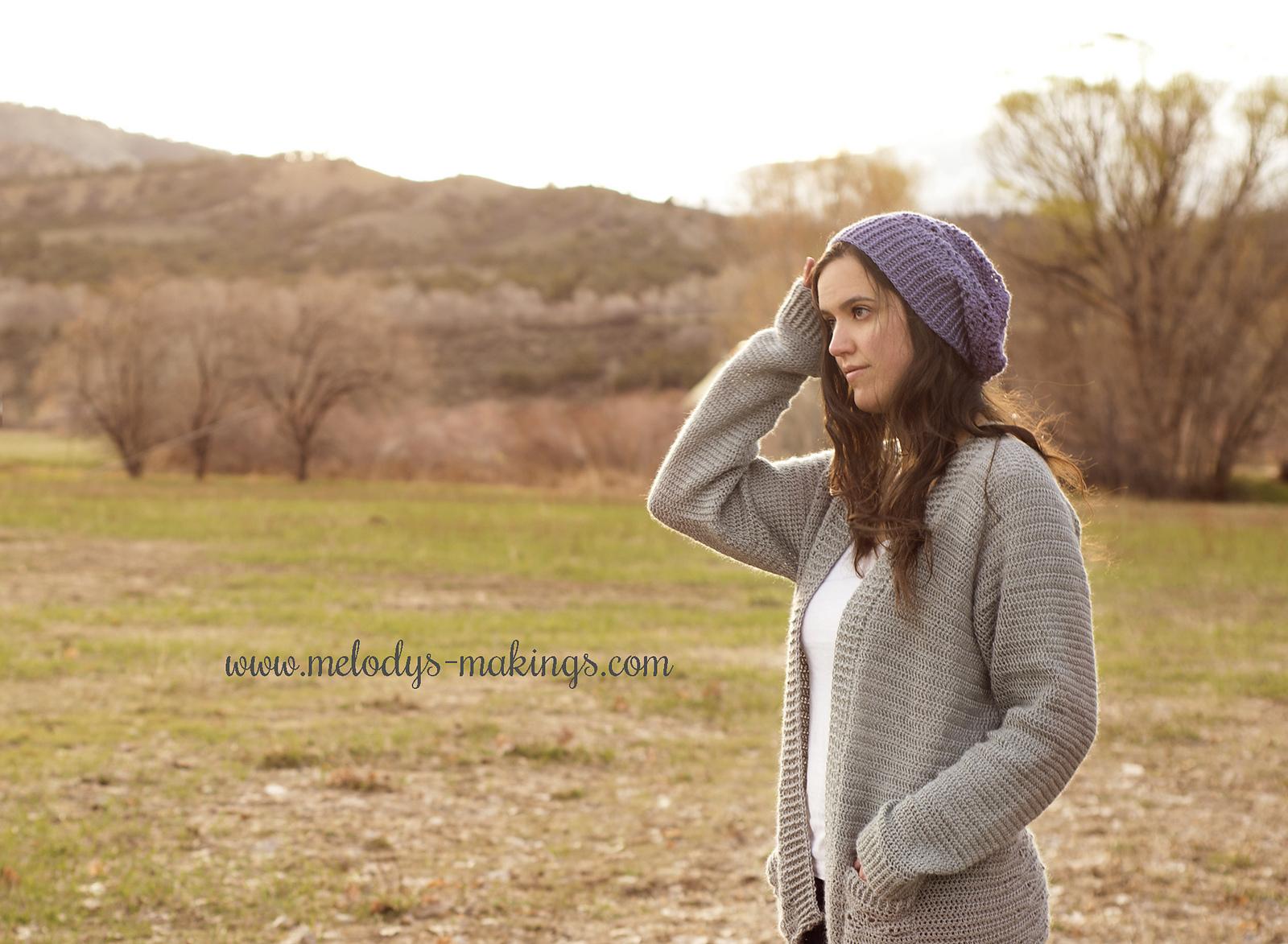 Wisteria Slouch Hat ~ Crochet Version