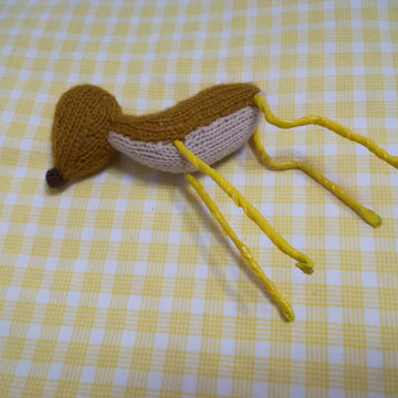 Toy Knitting Patterns -Knit Deer baby soft toy from yarn, knitting gift