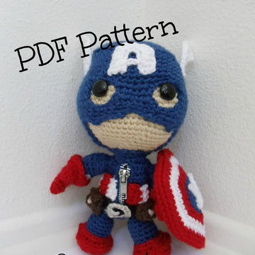 Captain America Sackboy Amigurumi