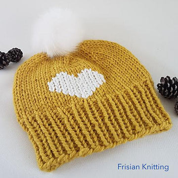 Heart beanie