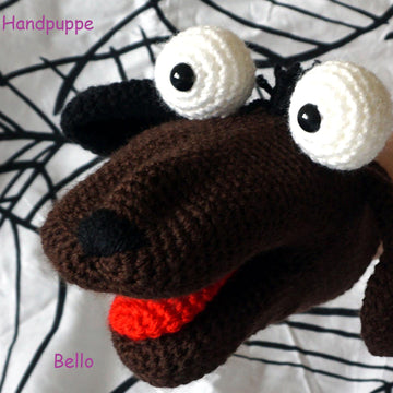 3x Amigurumi Häkelanleitungen für Handpuppen (Krokodil Kroki, Katze Molly & Hund Bello)