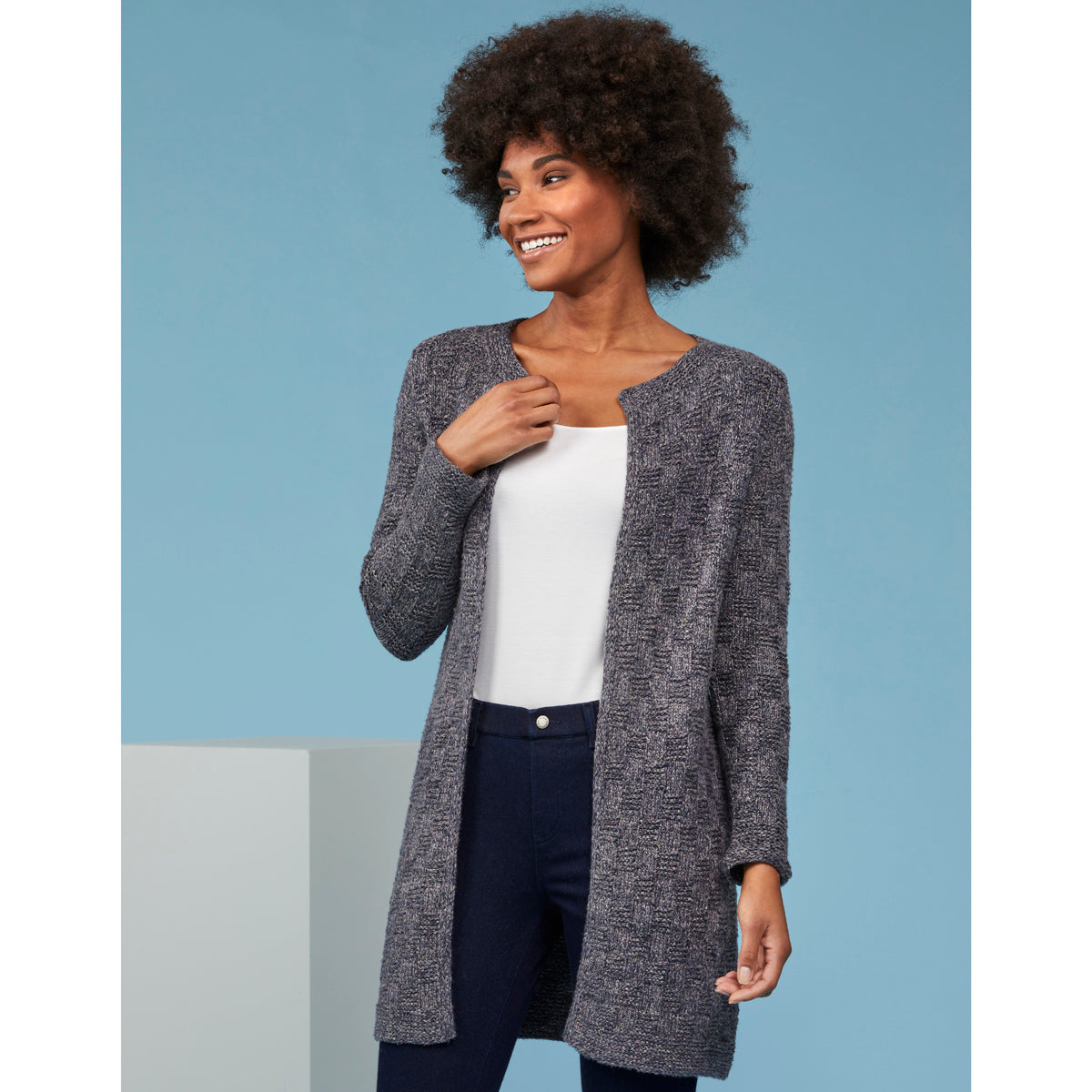 Shoreline Duster - Cardigan Knitting Pattern for Women in Tahki Yarns Newport