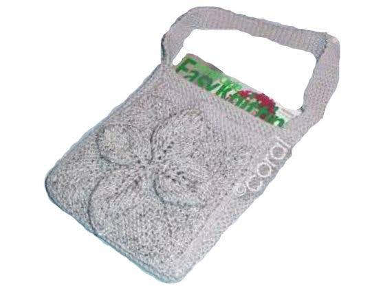 Shoulder Bag With Outside Pocket and 3D Flower