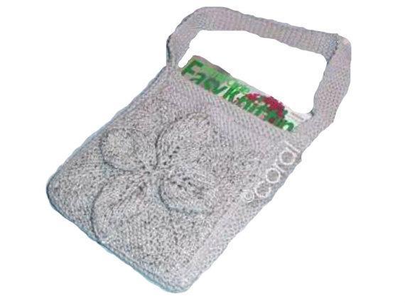Shoulder Bag With Outside Pocket and 3D Flower