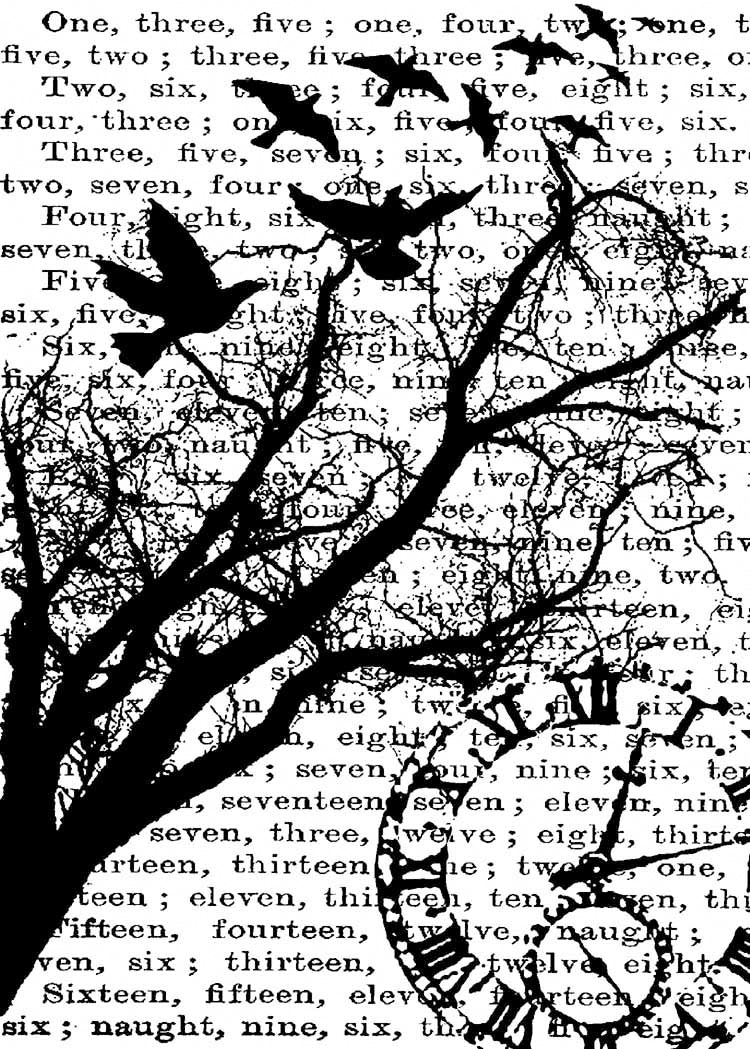 Stampers Anonymous Tim Holtz Cling Stamp 2.5"X3.5" - Time