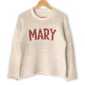 Womens knit sweater Mary - Knitting Pattern
