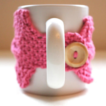 0035 - Knitted Cabled Cup Cozy