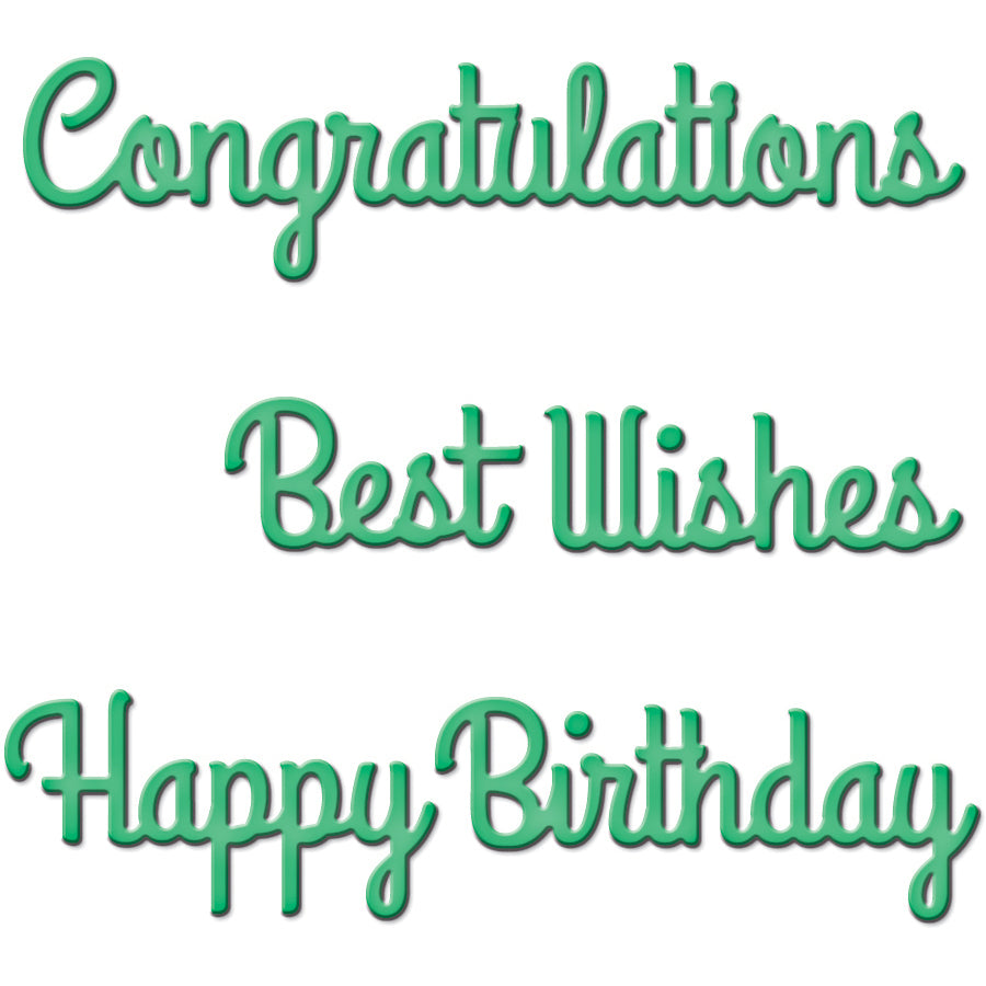 Spellbinders Shapeabilities Die D-Lites - Sentiments 1