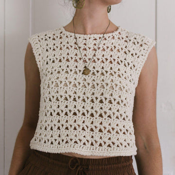 Simple Crochet Lace Crop Top