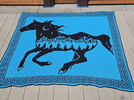 Wild Spirit Horse Mosaic Blanket