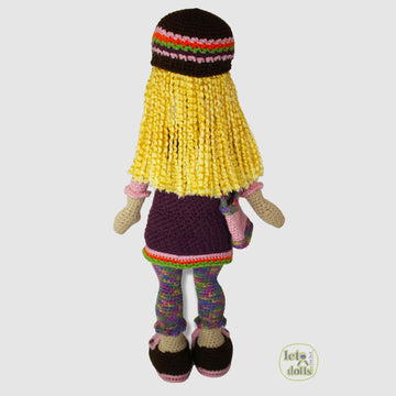 21 inch crochet doll pattern PDF, Large amigurumi doll, Gabi