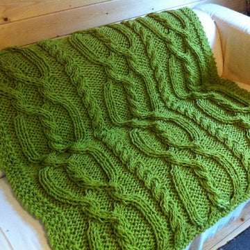 Snuggly Cable Blanket