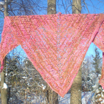 Fuchsia Bloom Shawlette
