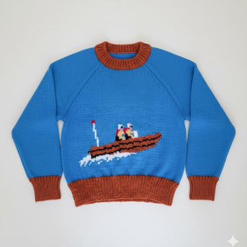 Lifeboat & anchor sweater