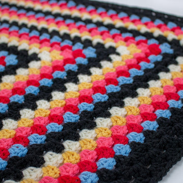 Vintage Inspired Infinity Granny Square Crochet Blanket