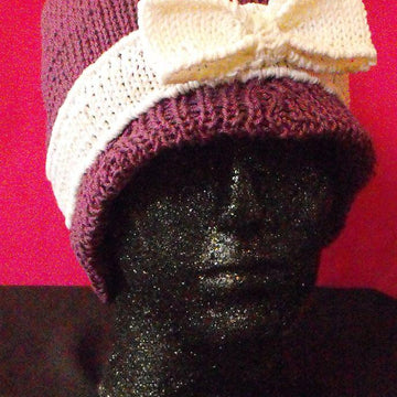 RIBBON BEANIECLOCHE KNITTING PATTERN