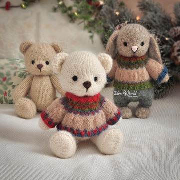 Christmas Sweaters fot Teddy and Bunny