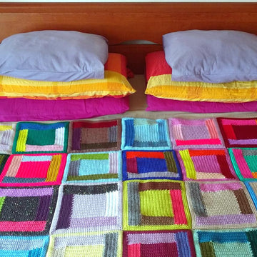 Festive Log Cabin Blanket