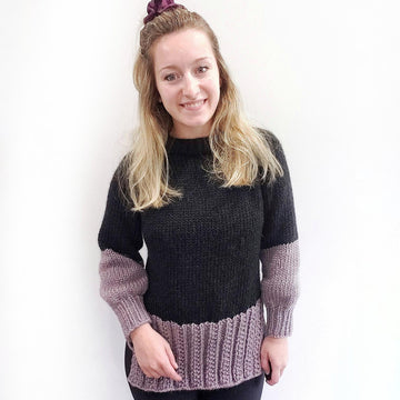 Lavender Dip Sweater