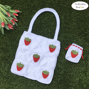 Strawberry Tote and Pouch Bags