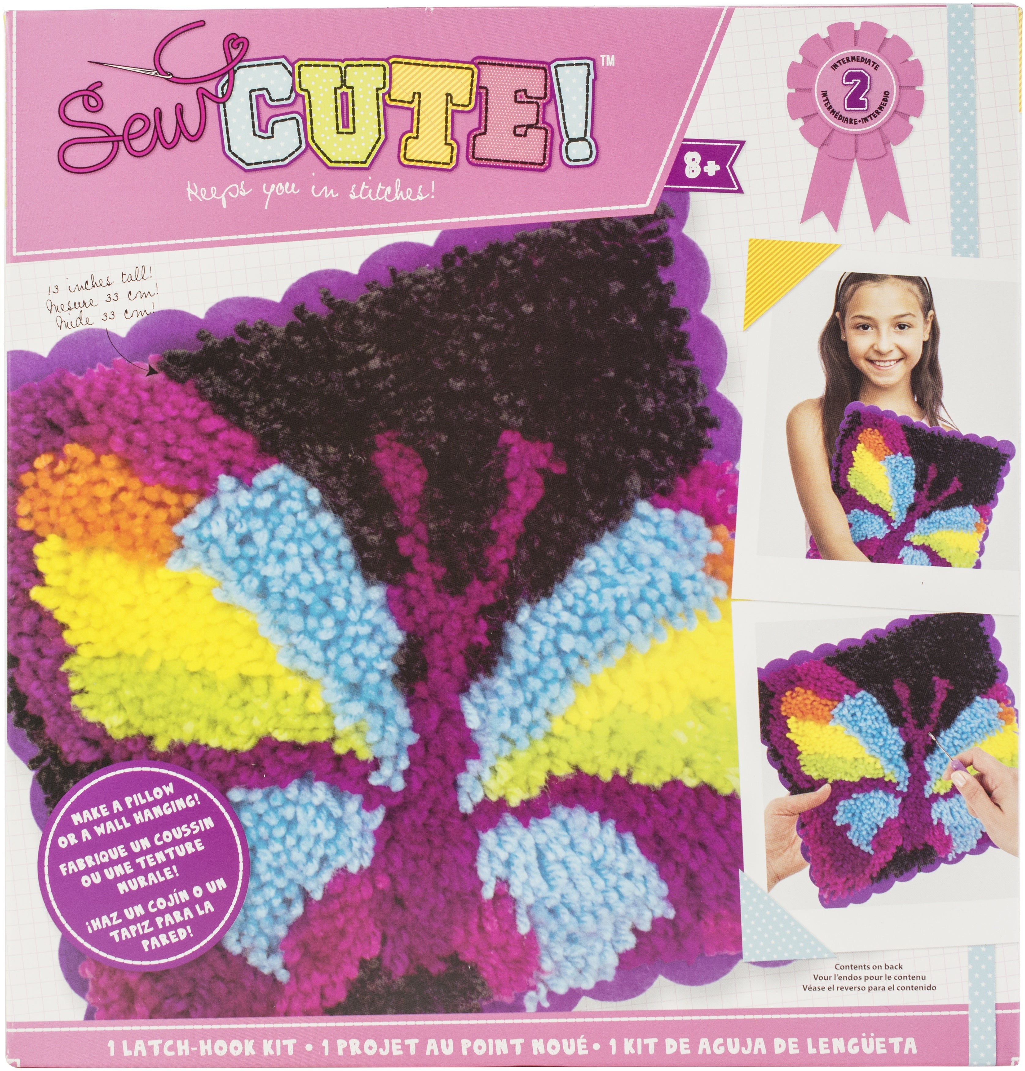 American Crafts Sew Cute! Latch Hook Kit - Butterfly