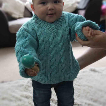 First Steps Aran Sweater