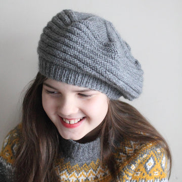 Ava Beret for Worsted yarn