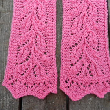 Leaf and Bud Lace Scarf