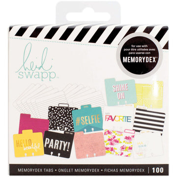 American Crafts Heidi Swapp Memorydex File Cards & Tabbed Dividers 100/Pkg - Selfie
