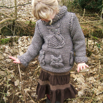 Child/Adult Brown Owl Sweater