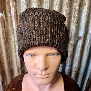 Alpine Cuffed Beanie -- a loom knit pattern
