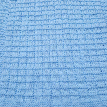 Blue Tile Moses Basket/Buggy/Baby Seat Blanket