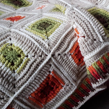 Retro Squares Afghan - UK terms