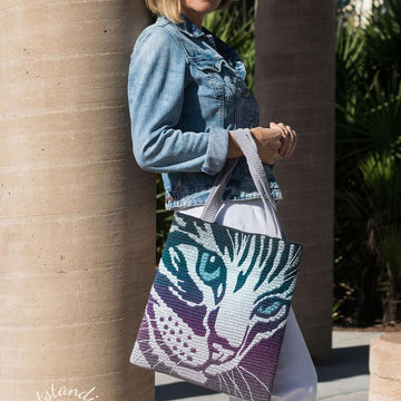 Cat Mosaic Bag and Pillow