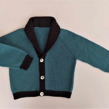 Caress Baby Cardigan Knitting Pattern | 0-24 months