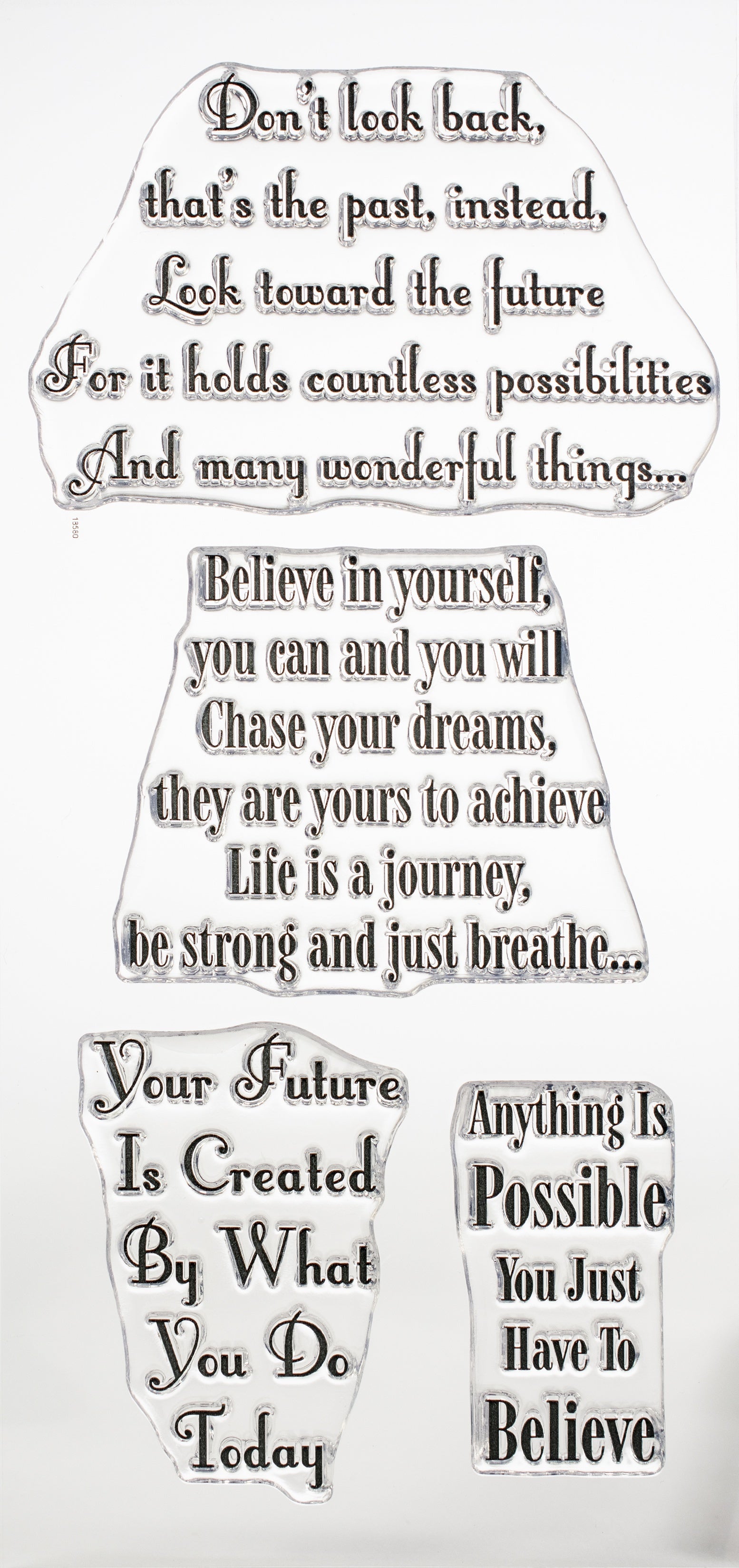 Creative Expressions Sentimentally Yours By Phill Martin Clear Stamp Set - Motivational Verses