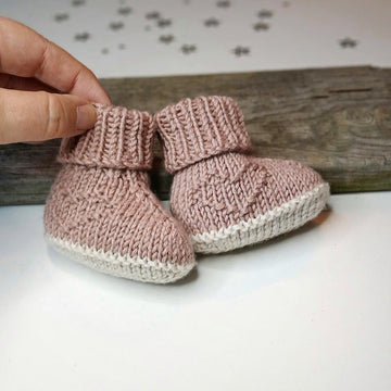 Tiny Heart Booties for babies