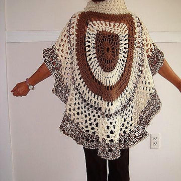 721 Chunky style Crochet Circular Shawl