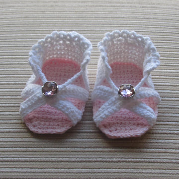 Crochet Sandals for a Baby Girl 3-6 months