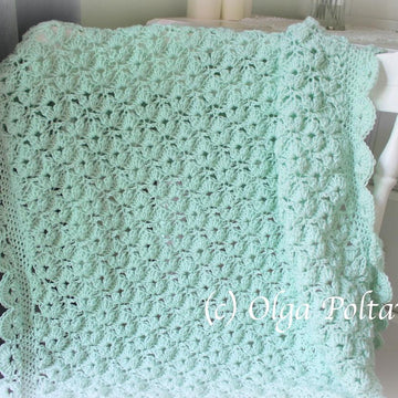 Cupcake Shells Blanket and Hat