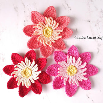 Dahlia Flower Applique